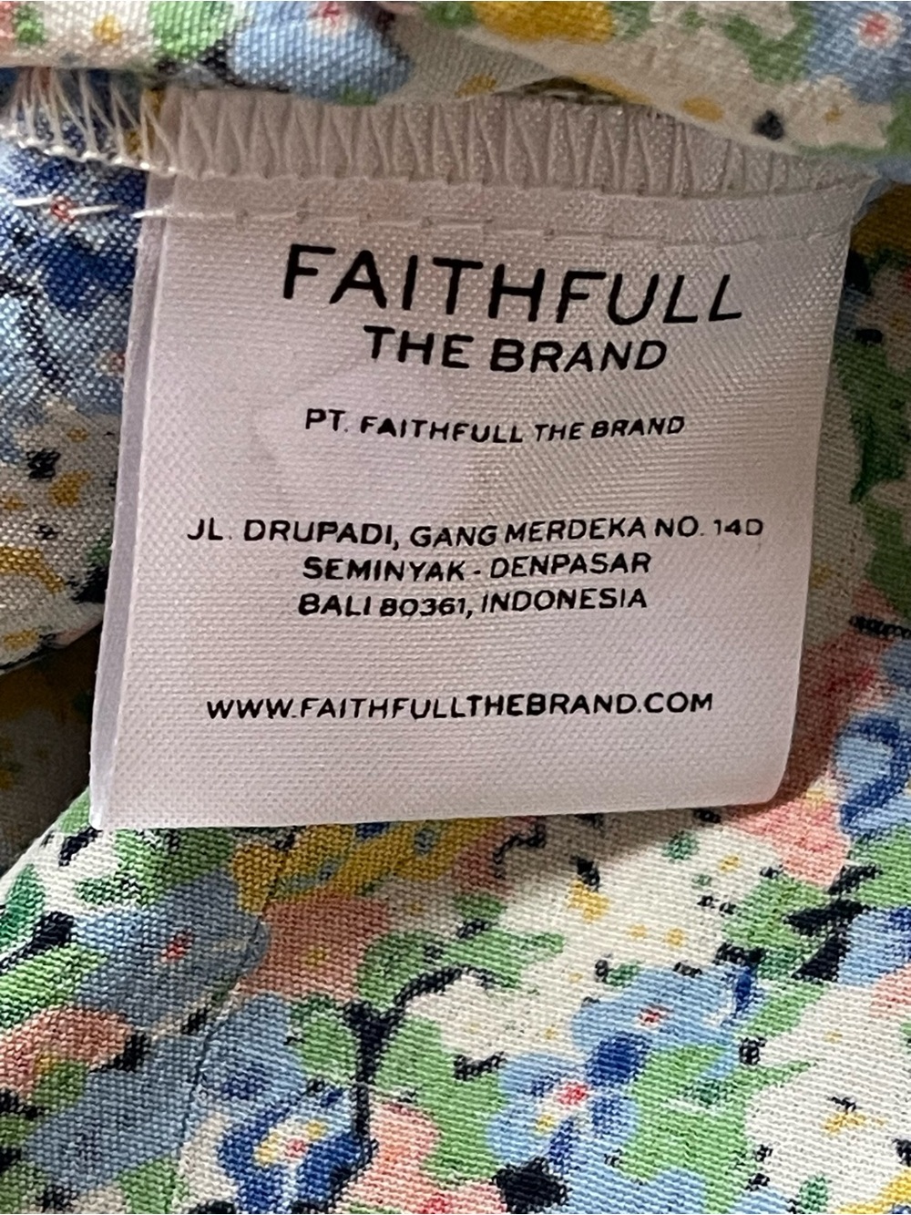 Faithfull The Brand Jeanette Dress Vionette Print Size US 4 Floral Mini Dress - Picture 12 of 13
